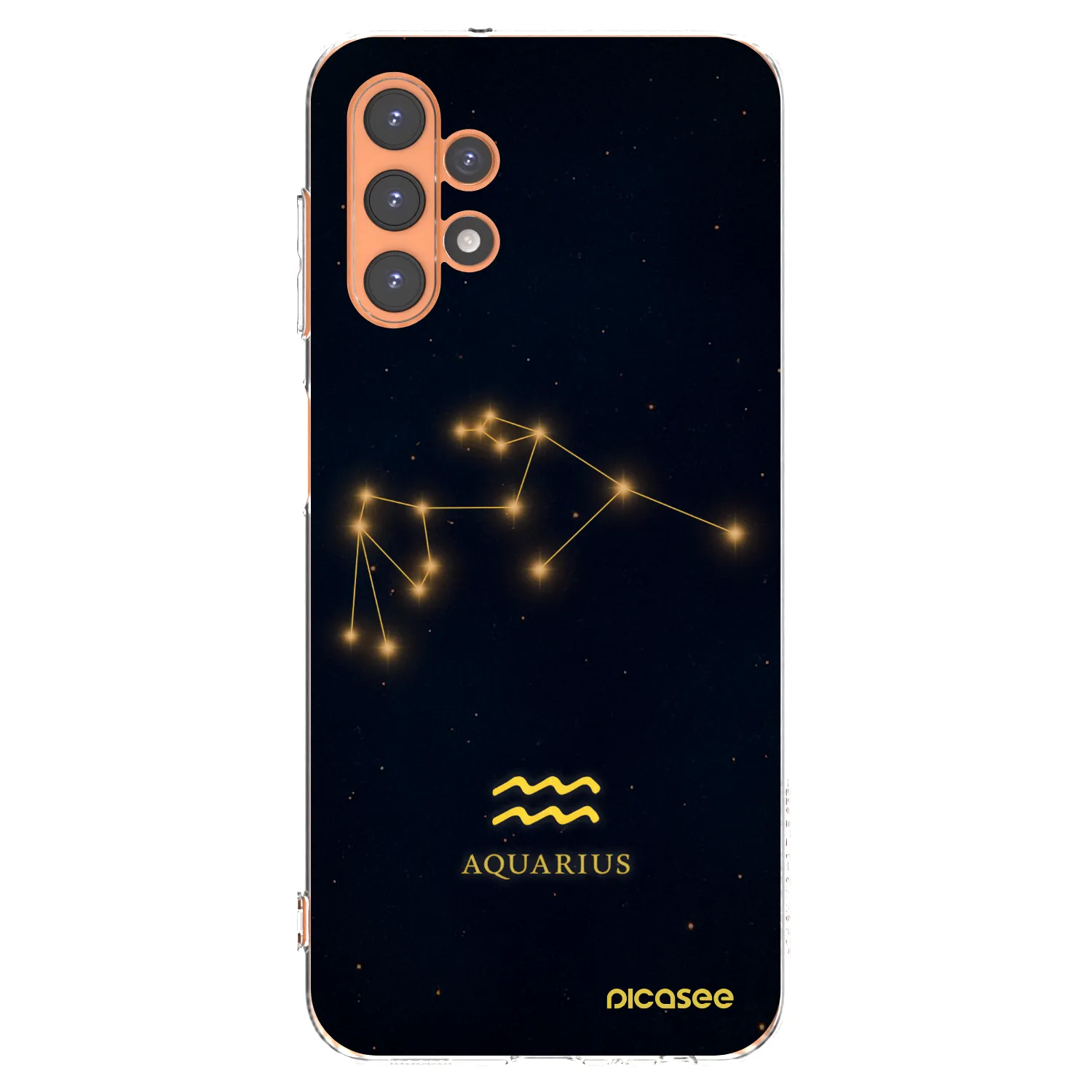 Picasee Samsung Galaxy A13 5G Hülle - Transparentes Silikon - AQUARIUS