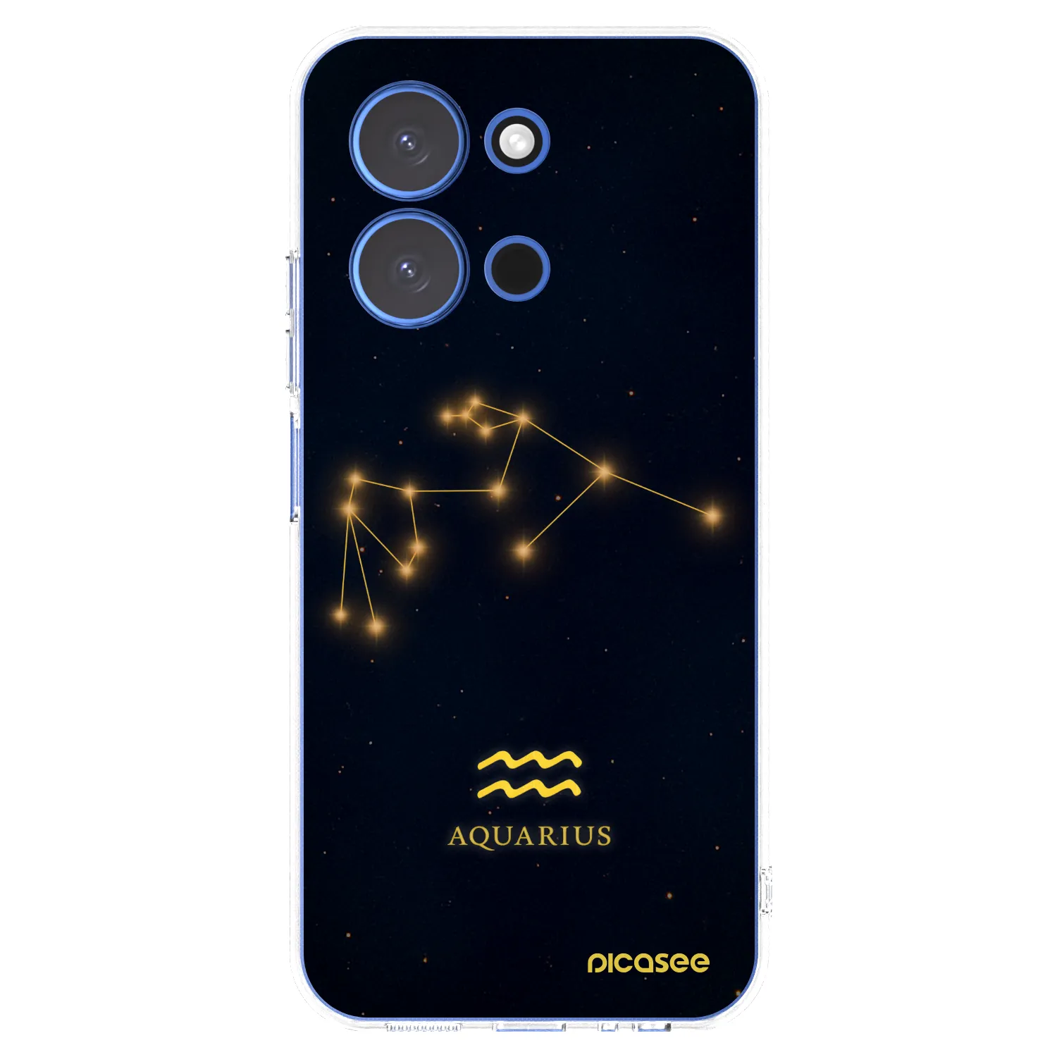Picasee Xiaomi Redmi 15C 4G Hülle - Transparentes Silikon - AQUARIUS