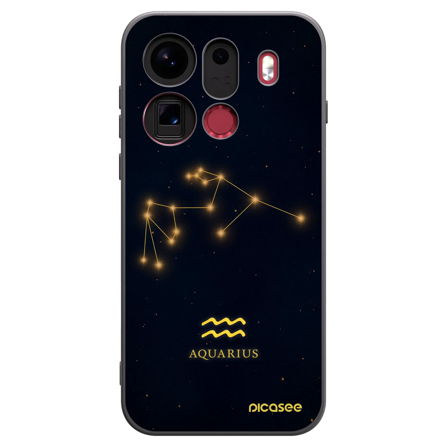 Picasee OPPO Find X9 Pro Hülle - Schwarzes Silikon - AQUARIUS