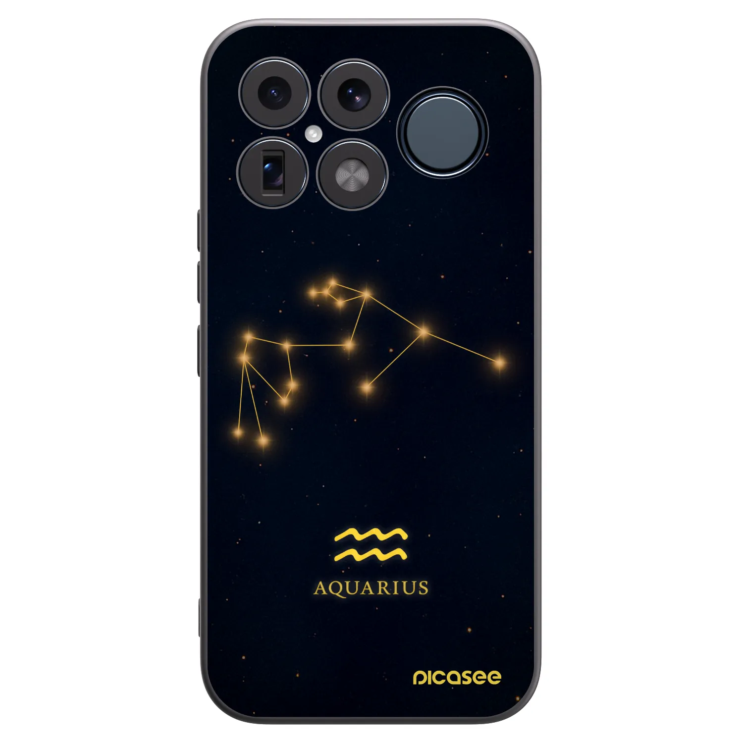 Picasee Xiaomi Poco F8 Ultra Hülle - Schwarzes Silikon - AQUARIUS