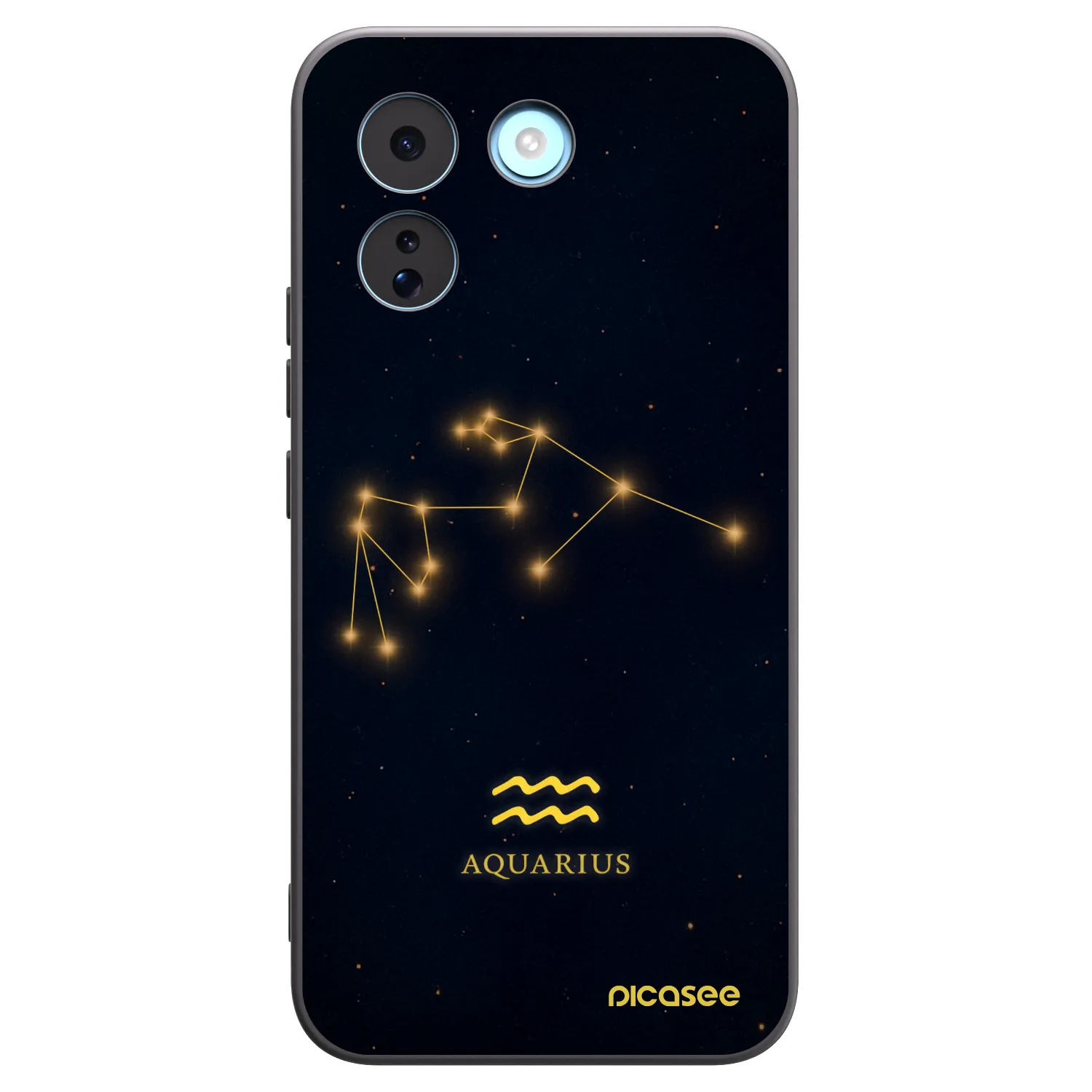 Picasee Xiaomi Redmi Note 17 Pro MAX 5G Hülle - Schwarzes Silikon - AQUARIUS