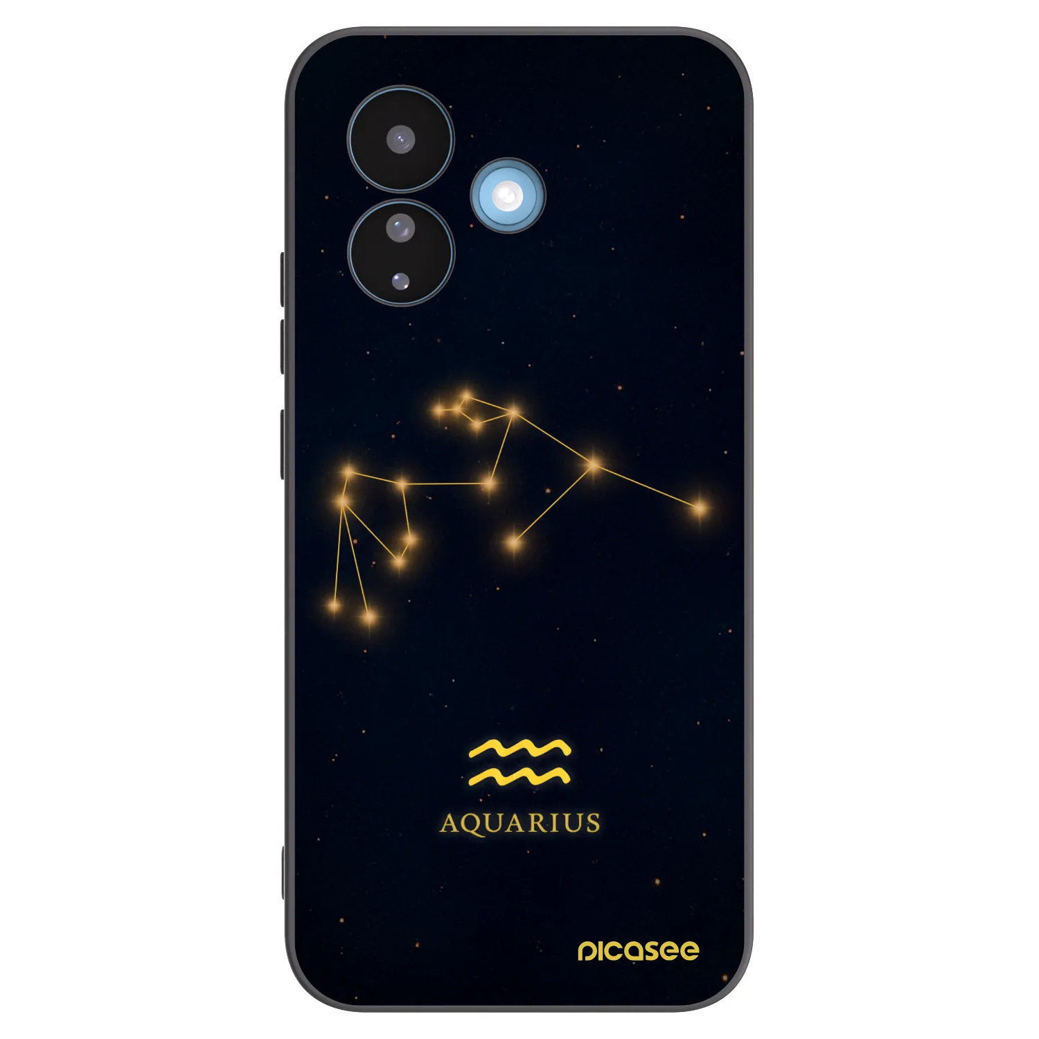 Picasee Xiaomi Redmi Note 17 Pro 5G Hülle - Schwarzes Silikon - AQUARIUS