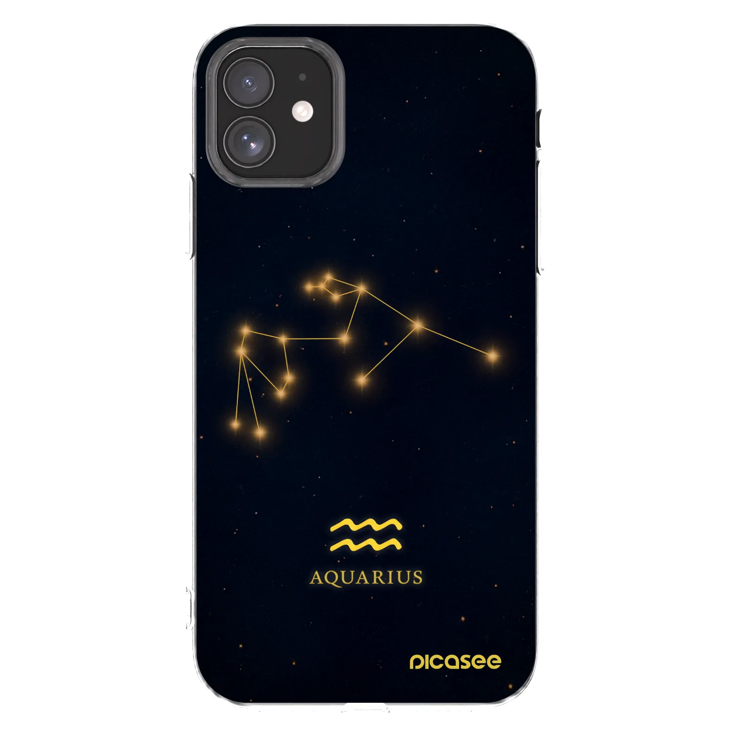 Picasee Apple iPhone 11 Hülle - Transparentes Silikon - AQUARIUS