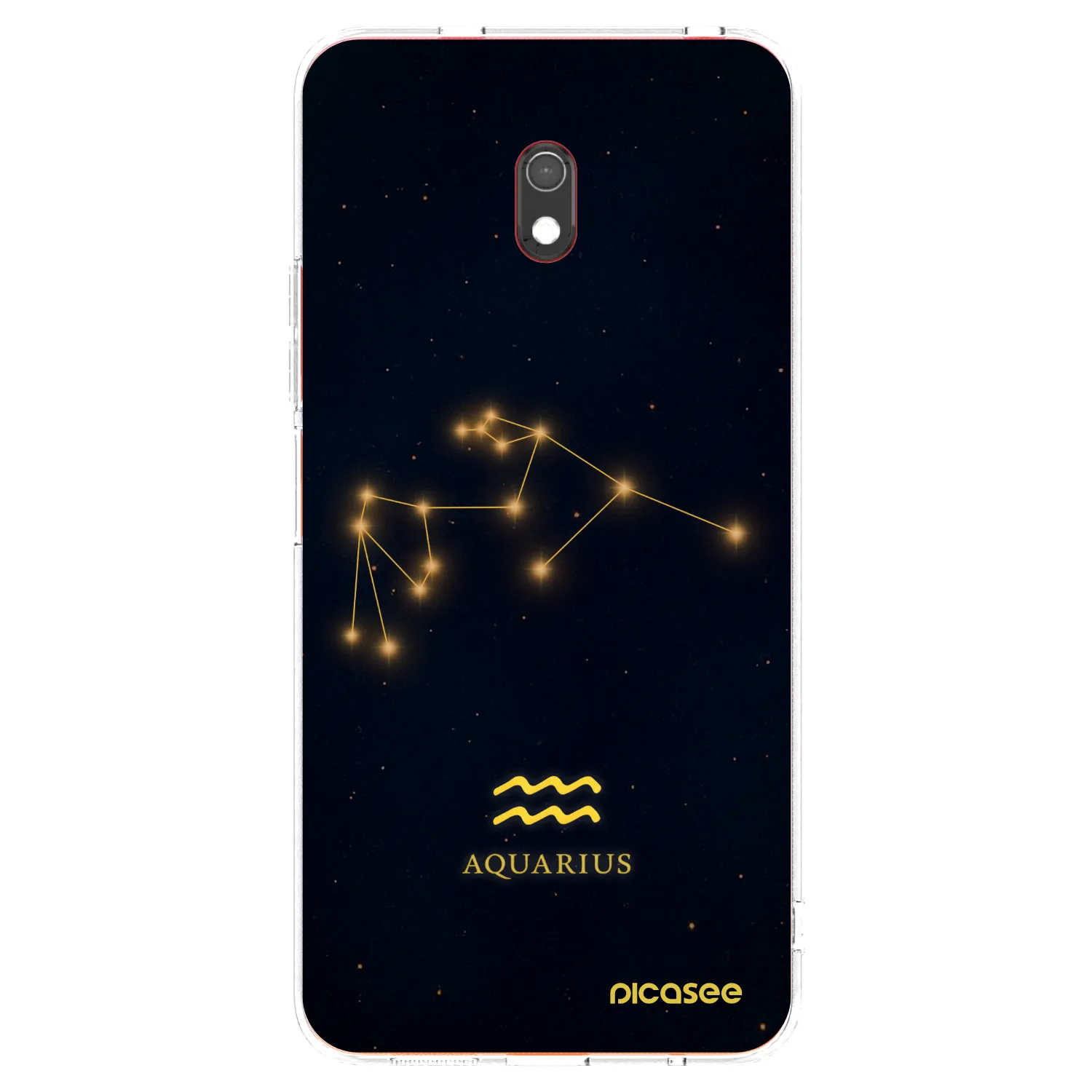 Picasee Xiaomi Redmi 8A Hülle - Transparentes Silikon - AQUARIUS