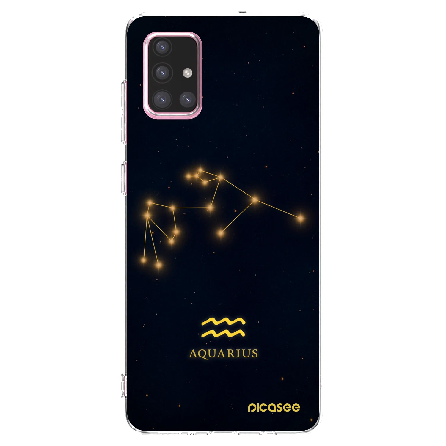 Picasee Samsung Galaxy A71 A715F Hülle - Transparentes Silikon - AQUARIUS