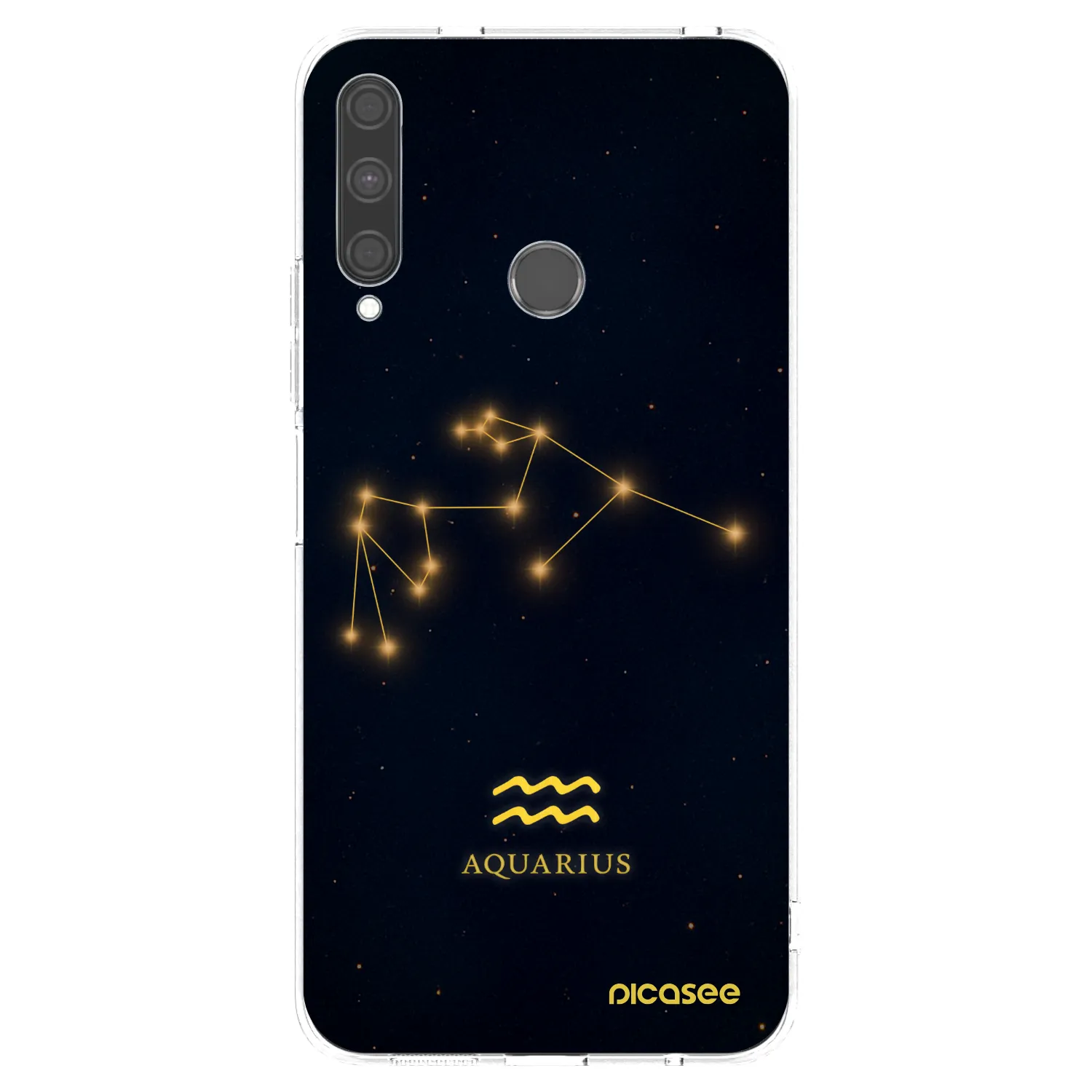 Picasee Huawei P40 Lite E Hülle - Transparentes Silikon - AQUARIUS