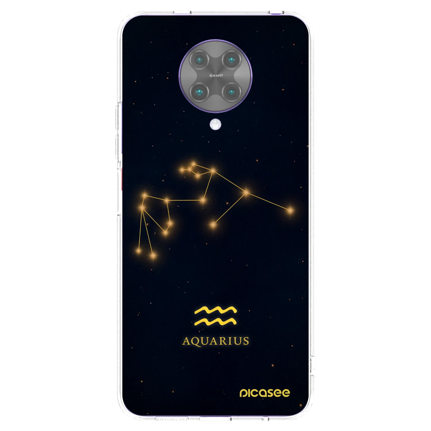 Picasee Xiaomi Poco F2 Pro Hülle - Transparentes Silikon - AQUARIUS