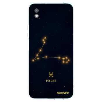 Picasee Xiaomi Redmi 9A Hülle - Schwarzes Silikon - PISCES