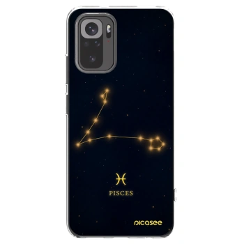 Picasee Xiaomi Redmi Note 10 Hülle - Transparentes Silikon - PISCES