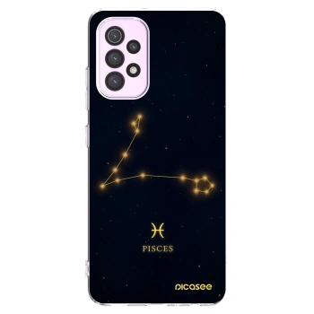 Picasee Samsung Galaxy A32 5G A326B Hülle - Transparentes Silikon - PISCES