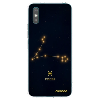 Picasee Xiaomi Redmi 9AT Hülle - Transparentes Silikon - PISCES