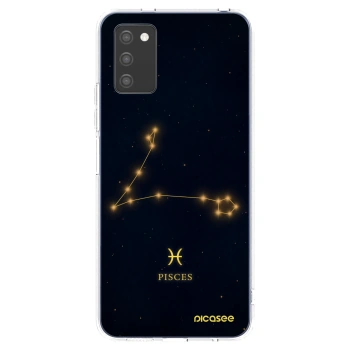Picasee Samsung Galaxy A02s A025G Hülle - Transparentes Silikon - PISCES