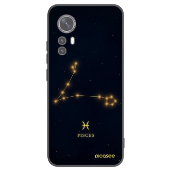 Picasee Xiaomi 12 Hülle - Schwarzes Silikon - PISCES