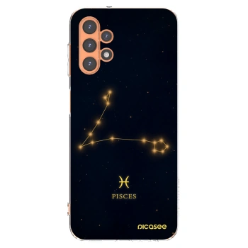 Picasee Samsung Galaxy A13 4G A135 Hülle - Transparentes Silikon - PISCES
