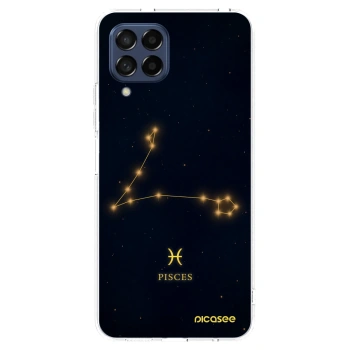 Picasee Samsung Galaxy M53 5G Hülle - Transparentes Silikon - PISCES