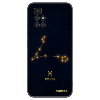 Picasee Xiaomi Redmi 10 (2022) Hülle - Schwarzes Silikon - PISCES