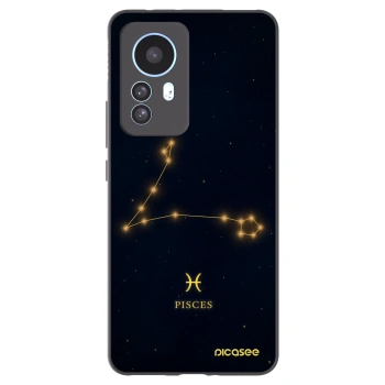 Picasee Xiaomi 12T Hülle - Schwarzes Silikon - PISCES