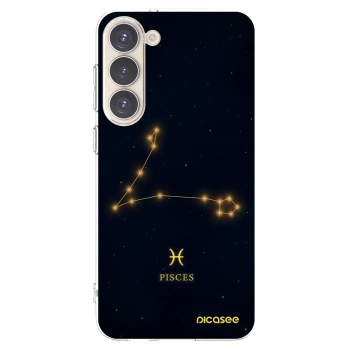 Picasee Samsung Galaxy S23+ 5G Hülle - Transparentes Silikon - PISCES