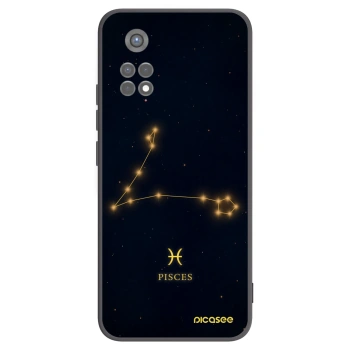 Picasee Xiaomi Redmi Note 11S 5G Hülle - Schwarzes Silikon - PISCES