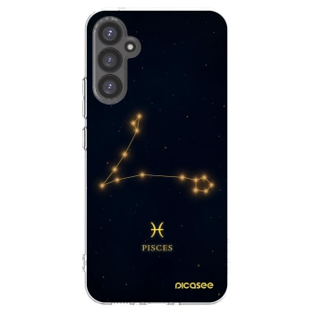 Picasee Samsung Galaxy A34 5G A346B Hülle - Transparentes Silikon - PISCES