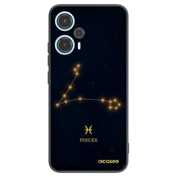 Picasee Xiaomi Poco F5 Hülle - Schwarzes Silikon - PISCES