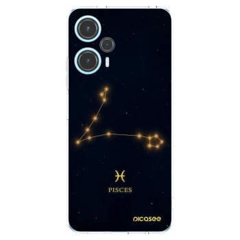 Picasee Xiaomi Poco F5 Hülle - Transparentes Silikon - PISCES