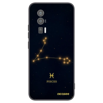 Picasee Xiaomi Poco F5 Pro 5G Hülle - Schwarzes Silikon - PISCES