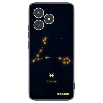 Picasee Realme C53 Hülle - Schwarzes Silikon - PISCES