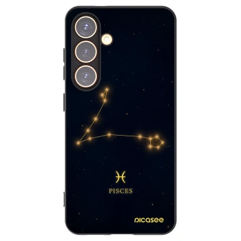 Picasee Samsung Galaxy S24 S921B 5G Hülle - Schwarzes Silikon - PISCES