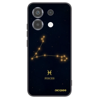Picasee Xiaomi Poco X6 Hülle - Schwarzes Silikon - PISCES