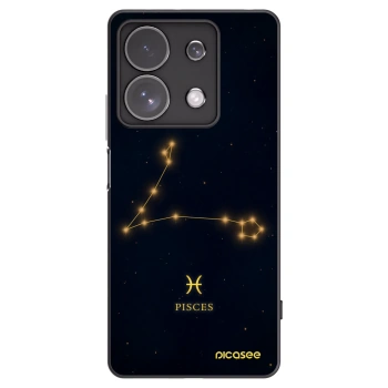Picasee Xiaomi Redmi Note 13 Pro 4G Hülle - Schwarzes Silikon - PISCES