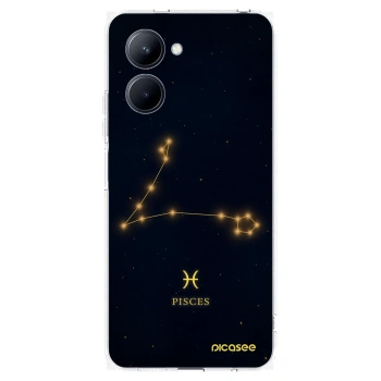 Picasee Realme C33 (2023) Hülle - Transparentes Silikon - PISCES