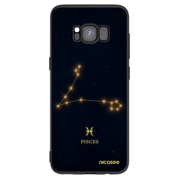 Picasee Samsung Galaxy S8 G950F Hülle - Schwarzes Silikon - PISCES