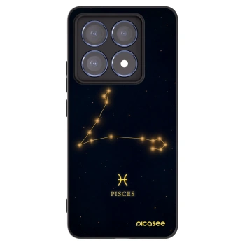Picasee Xiaomi 14T Pro Hülle - Schwarzes Silikon - PISCES