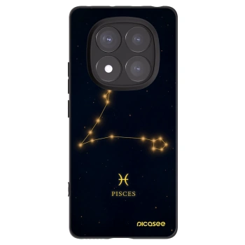 Picasee Xiaomi Redmi Note 14 Pro 5G Hülle - Schwarzes Silikon - PISCES