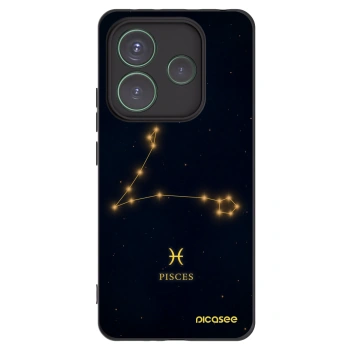 Picasee Xiaomi Redmi Note 14 5G Hülle - Schwarzes Silikon - PISCES