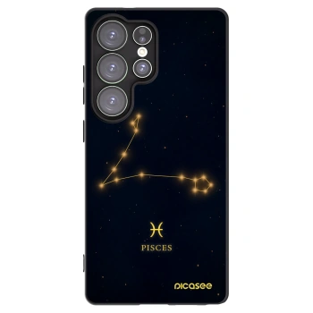 Picasee Samsung Galaxy S25 Ultra 5G Hülle - Schwarzes Silikon - PISCES