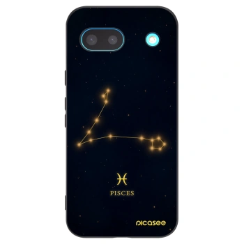 Picasee Google Pixel 8a Hülle - Schwarzes Silikon - PISCES