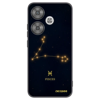 Picasee Xiaomi Poco F6 Hülle - Schwarzes Silikon - PISCES