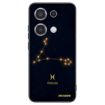 Picasee Xiaomi Redmi Note 14S Hülle - Schwarzes Silikon - PISCES