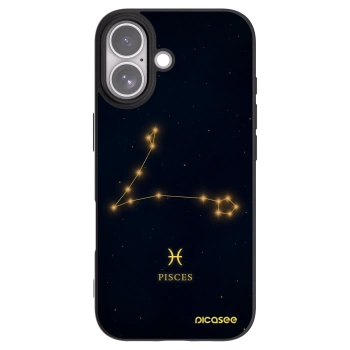 Picasee Apple iPhone 17 Hülle - Schwarzes Silikon - PISCES