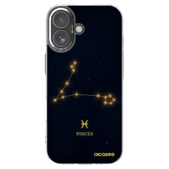 Picasee Apple iPhone 17 Hülle - Transparentes Silikon - PISCES