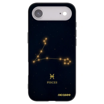 Picasee Apple iPhone Air Hülle - Schwarzes Silikon - PISCES