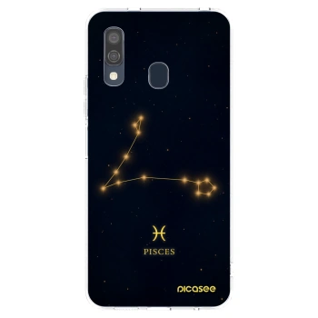 Picasee Samsung Galaxy A40 A405F Hülle - Transparentes Silikon - PISCES