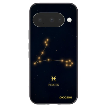 Picasee Google Pixel 10 Hülle - Schwarzes Silikon - PISCES