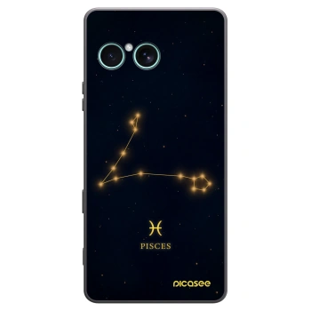 Picasee Sony Xperia 10 VII Hülle - Schwarzes Silikon - PISCES
