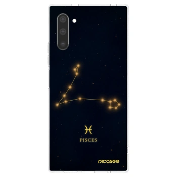 Picasee Samsung Galaxy Note 10 N970F Hülle - Transparentes Silikon - PISCES
