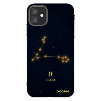 Picasee Apple iPhone 11 Hülle - Transparentes Silikon - PISCES
