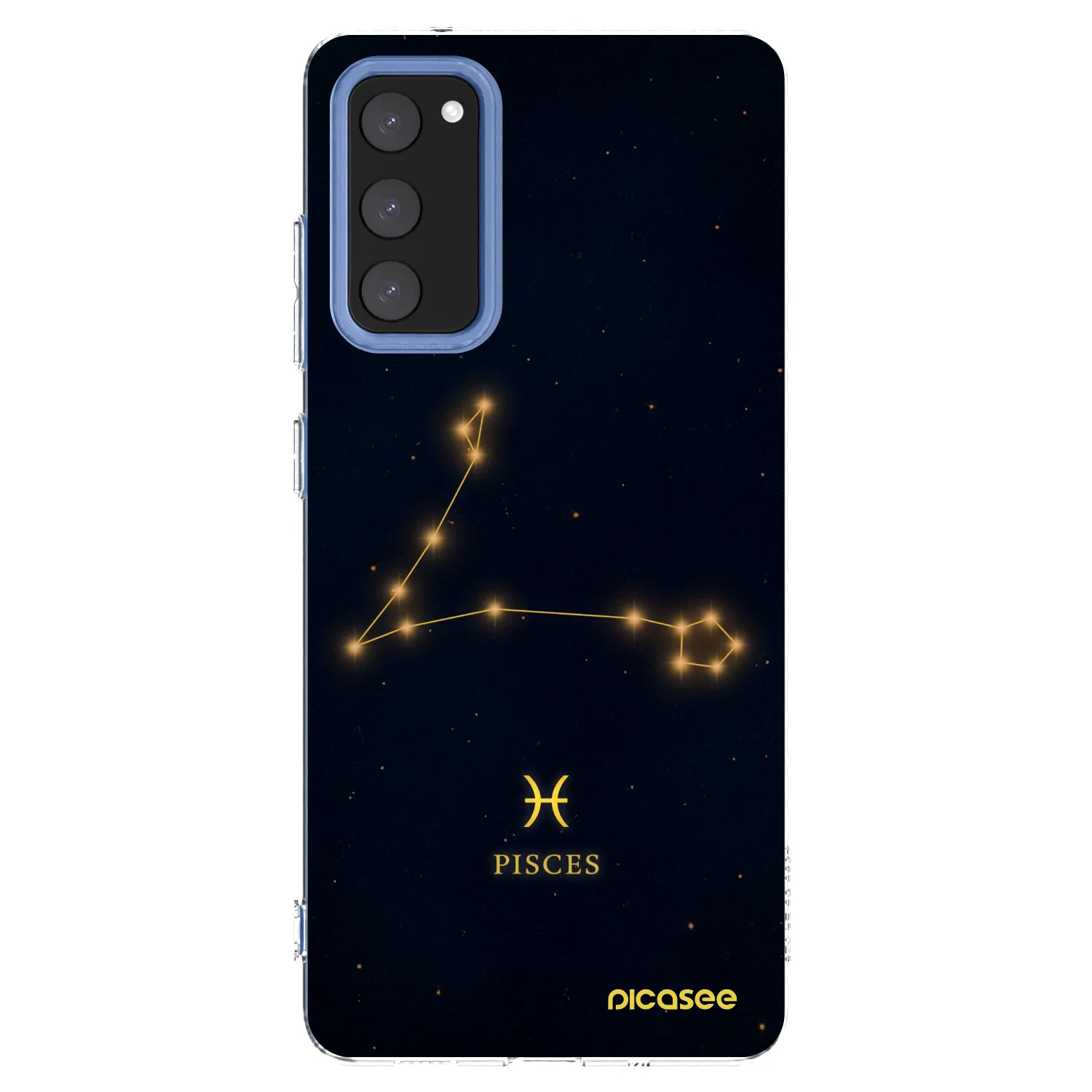 Picasee Samsung Galaxy S20 FE Hülle - Transparentes Silikon - PISCES