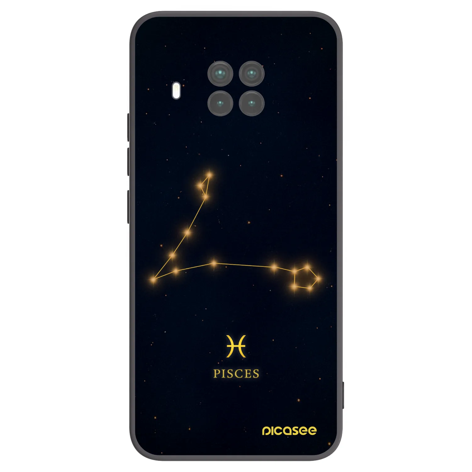 Picasee Xiaomi Mi 10T Lite Hülle - Schwarzes Silikon - PISCES